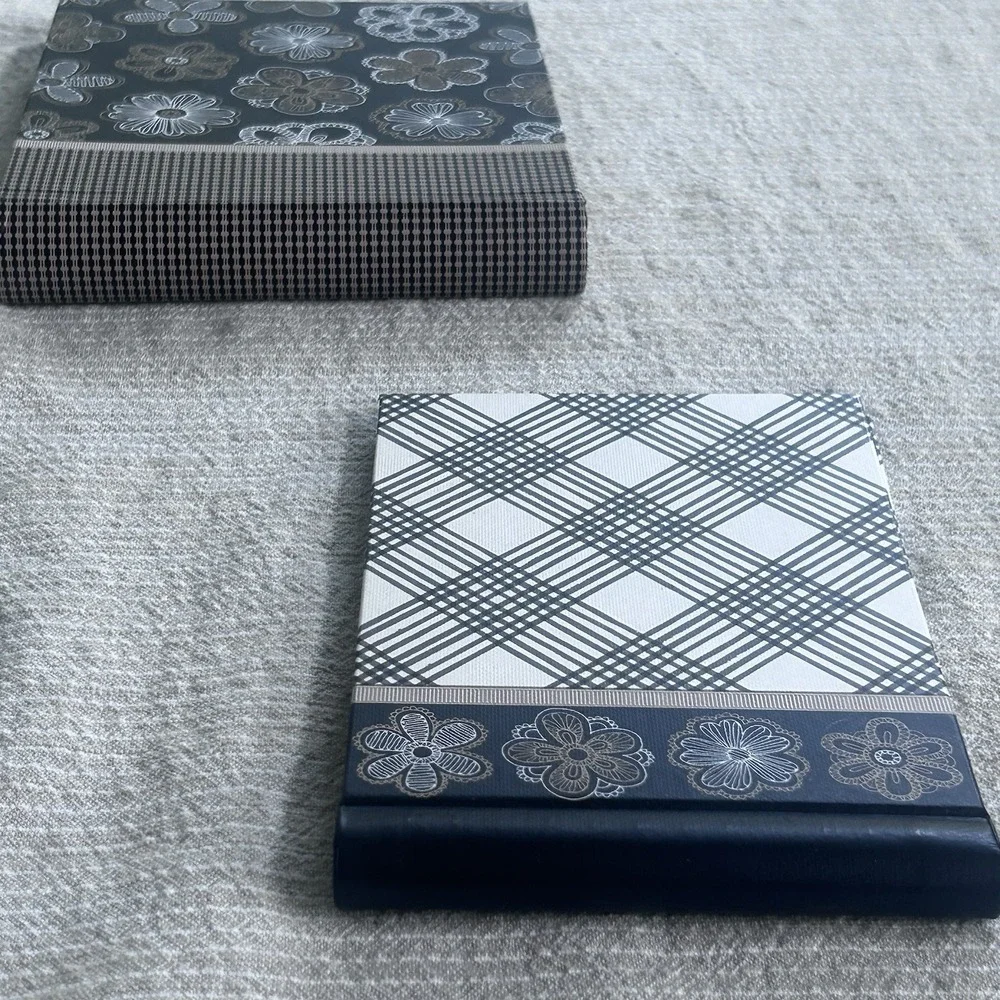 2 Small Hallmark Photo Albums 25 Pages Space For Notes; 15 Pages Photos Only